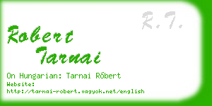 robert tarnai business card